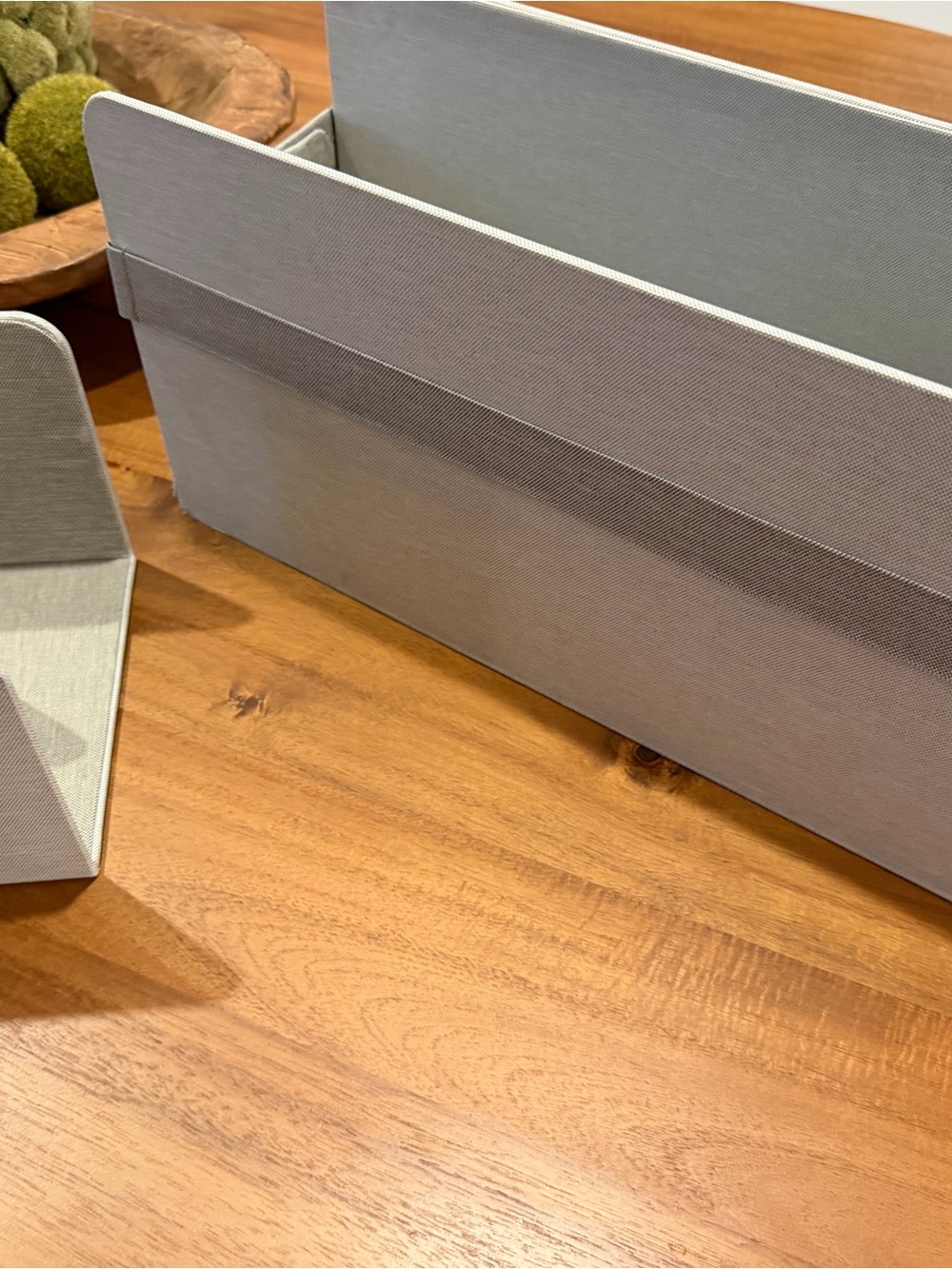 Neutral Gray Fabric Storage Bin - Modern Home Organization